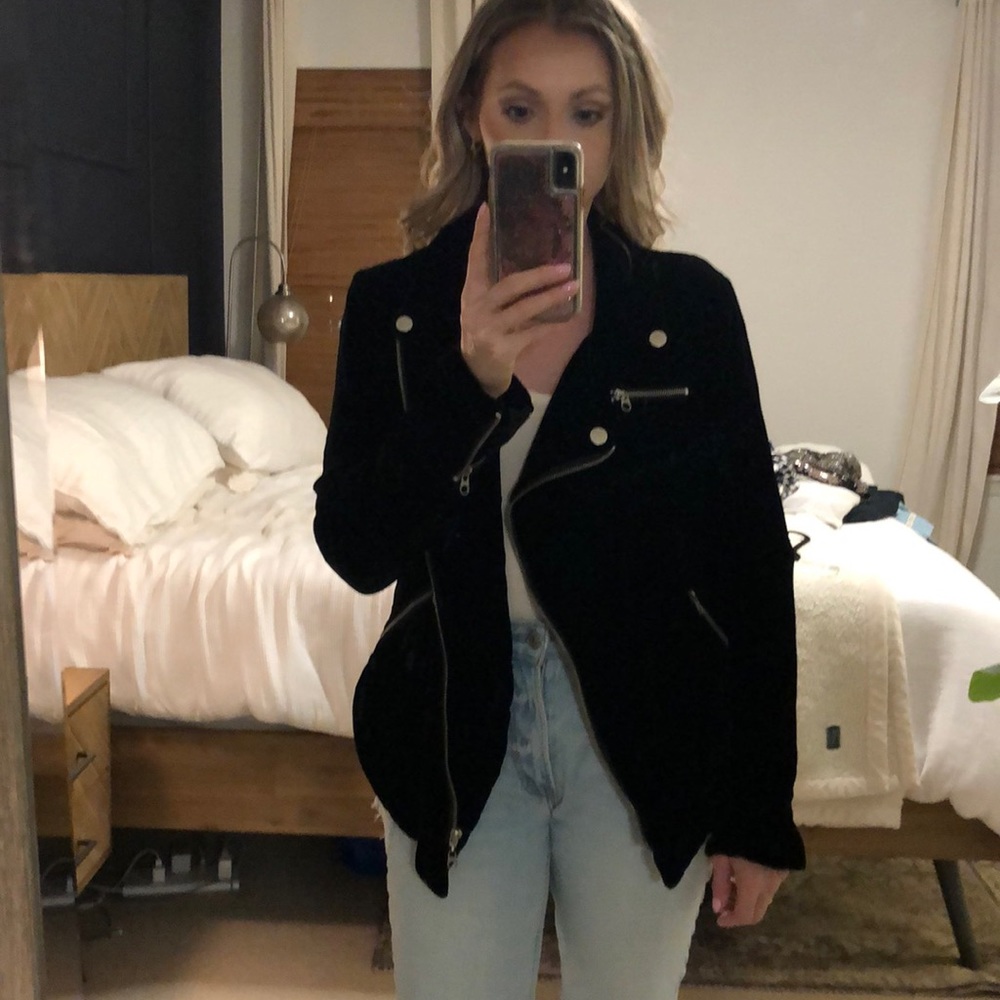 BB Dakota velvet moto jacket